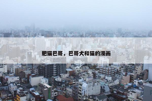 肥猫巴哥，巴哥犬和猫的漫画