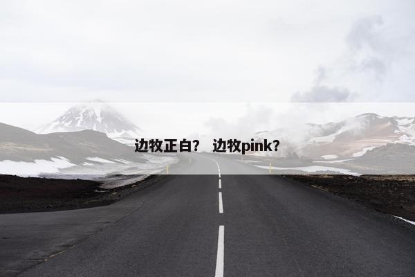 边牧正白？ 边牧pink？