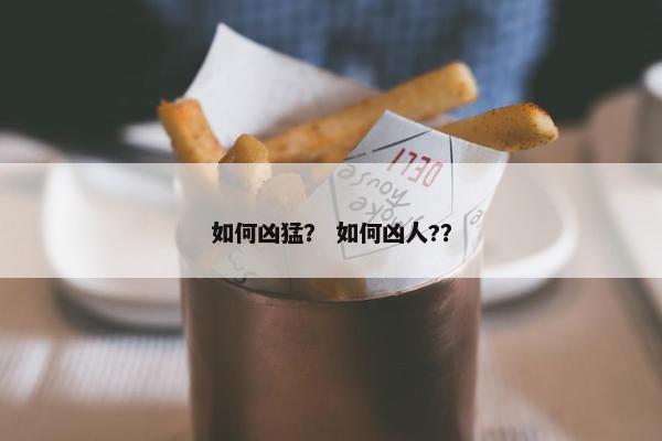 如何凶猛？ 如何凶人?？