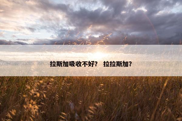 拉斯加吸收不好？ 拉拉斯加？