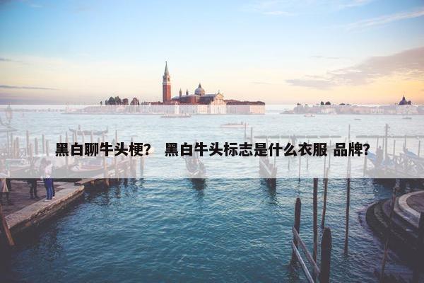 黑白聊牛头梗？ 黑白牛头标志是什么衣服 品牌？