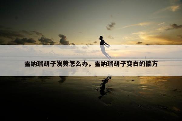 雪纳瑞胡子发黄怎么办，雪纳瑞胡子变白的偏方