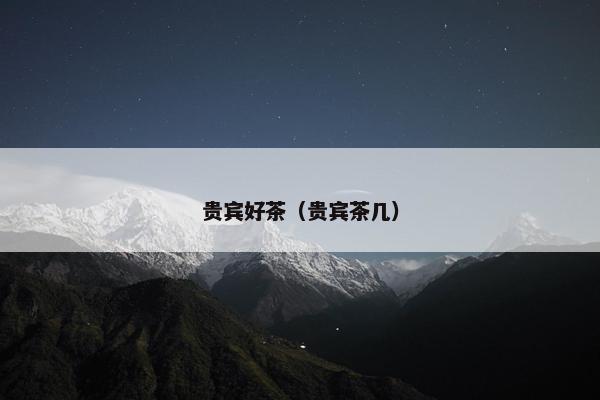 贵宾好茶（贵宾茶几）