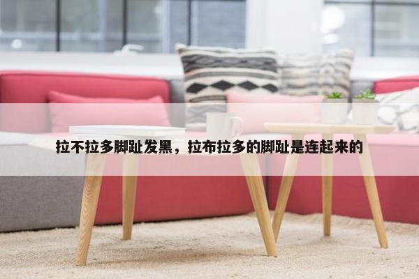 拉不拉多脚趾发黑，拉布拉多的脚趾是连起来的