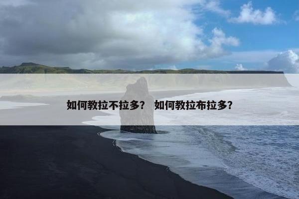 如何教拉不拉多？ 如何教拉布拉多？