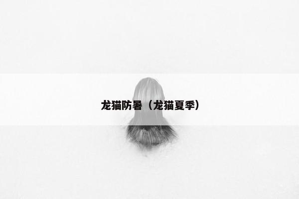 龙猫防暑（龙猫夏季）