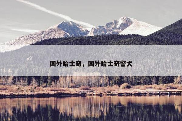 国外哈士奇，国外哈士奇警犬