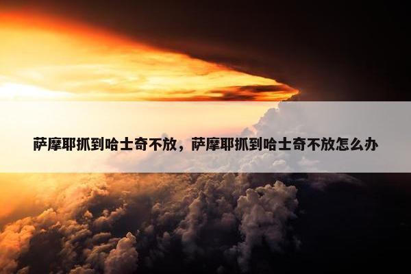萨摩耶抓到哈士奇不放，萨摩耶抓到哈士奇不放怎么办