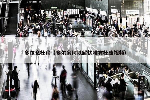 多尔衮杜宾（多尔衮何以解忧唯有杜康视频）