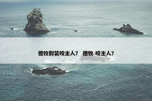 德牧假装咬主人？ 德牧 咬主人？