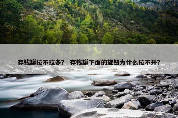 存钱罐拉不拉多？ 存钱罐下面的旋钮为什么拉不开？