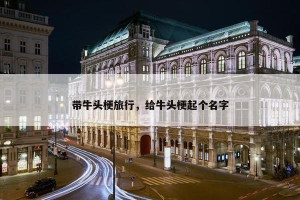 带牛头梗旅行，给牛头梗起个名字