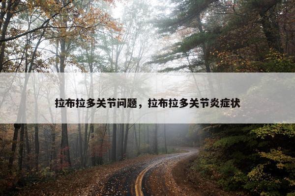 拉布拉多关节问题，拉布拉多关节炎症状