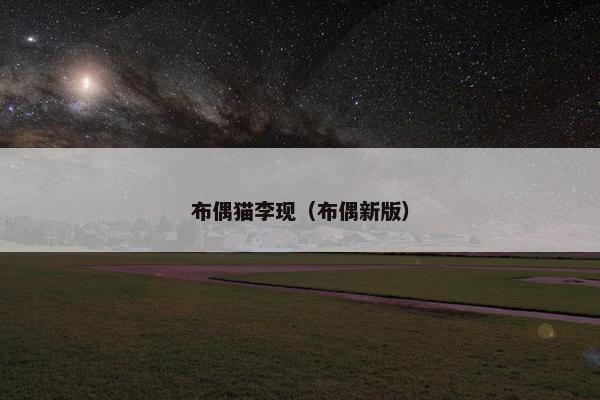 布偶猫李现（布偶新版）