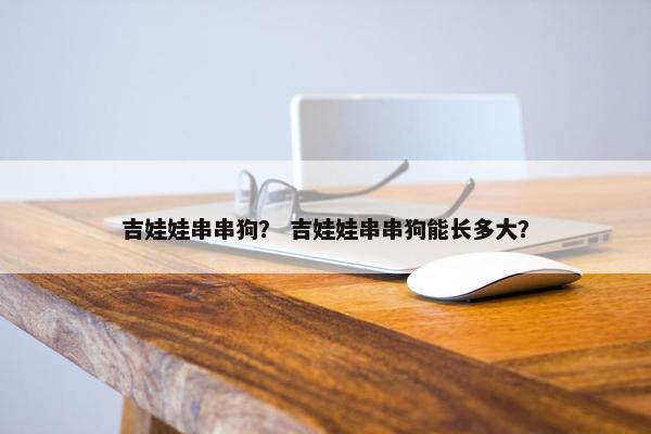 吉娃娃串串狗？ 吉娃娃串串狗能长多大？