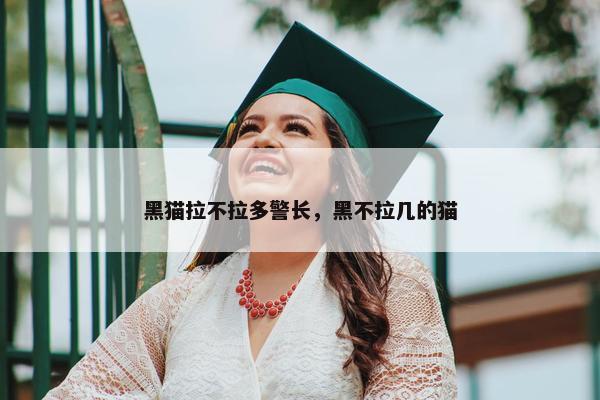 黑猫拉不拉多警长，黑不拉几的猫