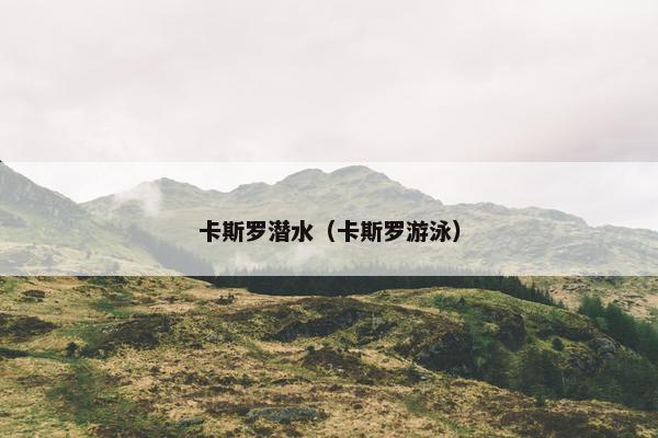 卡斯罗潜水（卡斯罗游泳）