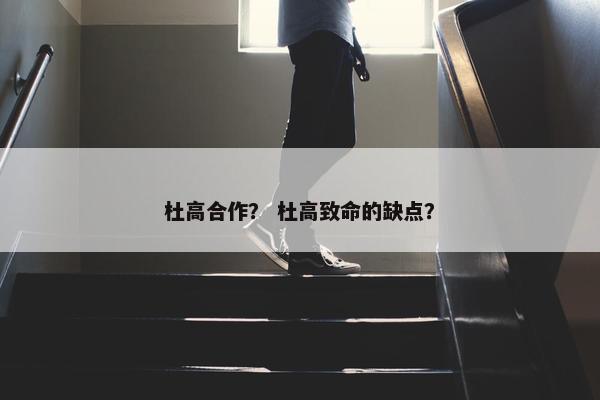 杜高合作？ 杜高致命的缺点？
