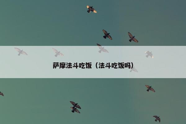 萨摩法斗吃饭（法斗吃饭吗）