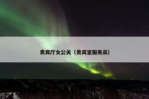 贵宾厅女公关（贵宾室服务员）