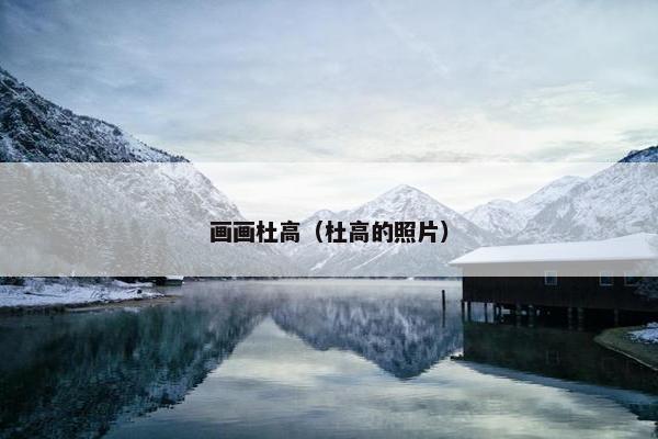 画画杜高（杜高的照片）