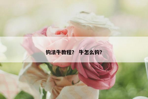 钩法牛教程？ 牛怎么钩？