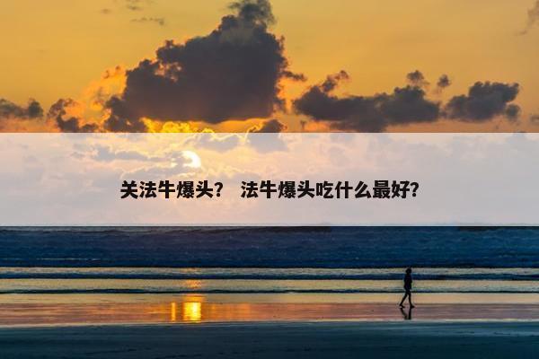 关法牛爆头？ 法牛爆头吃什么最好？