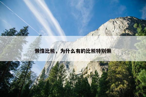 懒惰比熊，为什么有的比熊特别懒