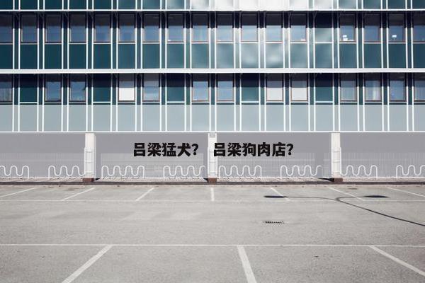 吕梁猛犬？ 吕梁狗肉店？