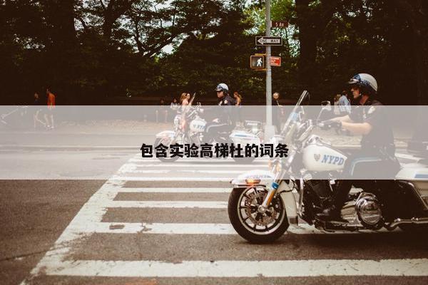 包含实验高梯杜的词条