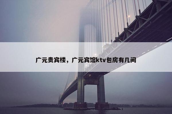 广元贵宾楼，广元宾馆ktv包房有几间