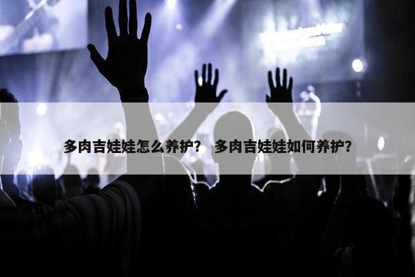 多肉吉娃娃怎么养护？ 多肉吉娃娃如何养护？