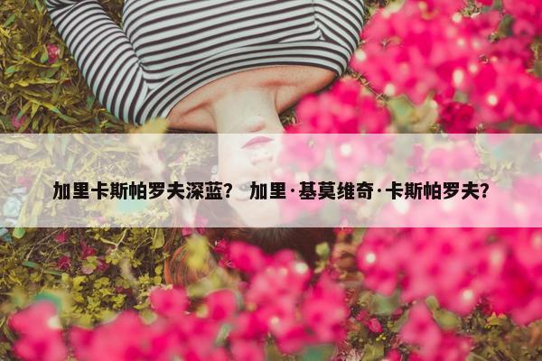 加里卡斯帕罗夫深蓝？ 加里·基莫维奇·卡斯帕罗夫？