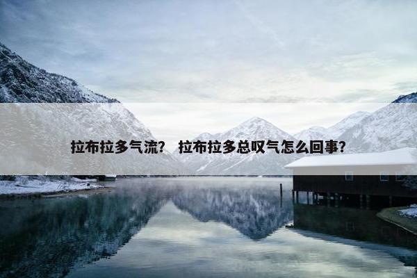 拉布拉多气流？ 拉布拉多总叹气怎么回事？