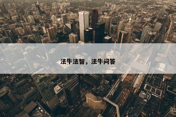 法牛法智，法牛问答