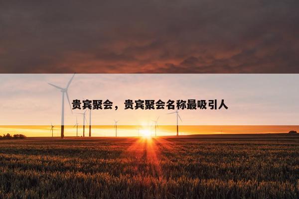 贵宾聚会，贵宾聚会名称最吸引人