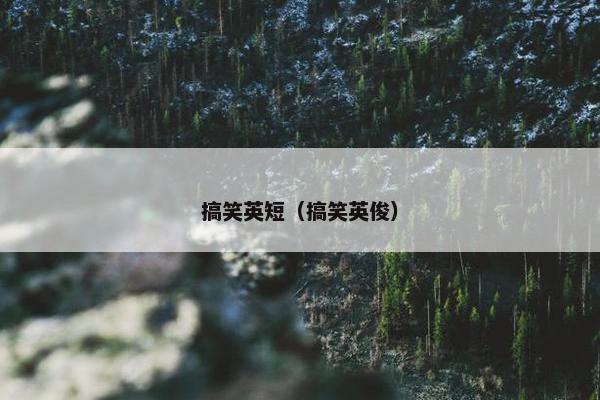 搞笑英短（搞笑英俊）