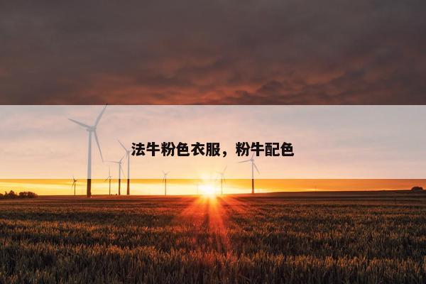 法牛粉色衣服，粉牛配色