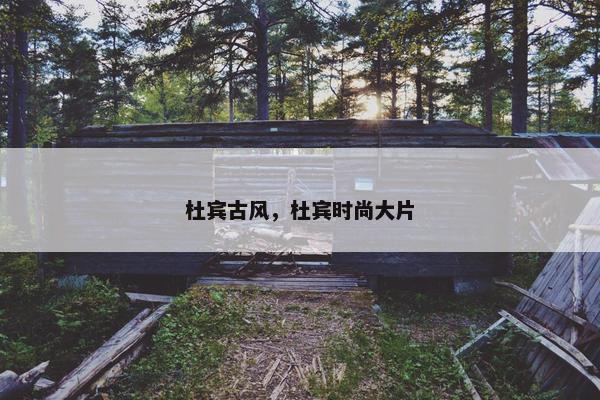 杜宾古风，杜宾时尚大片