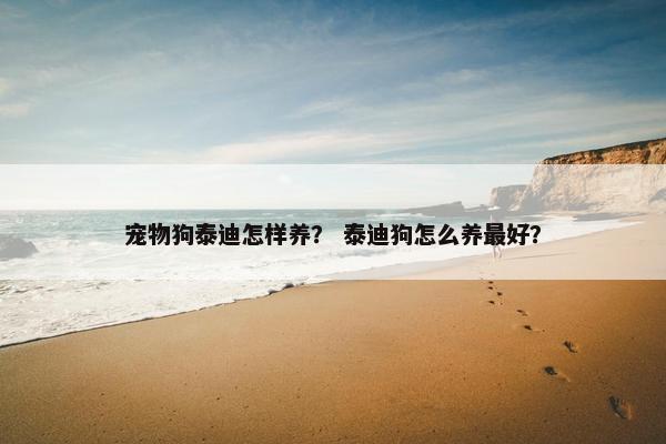 宠物狗泰迪怎样养? 泰迪狗怎么养最好? 宠物狗泰迪怎样养? 泰迪狗怎么养最好?