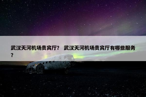 武汉天河机场贵宾厅？ 武汉天河机场贵宾厅有哪些服务？