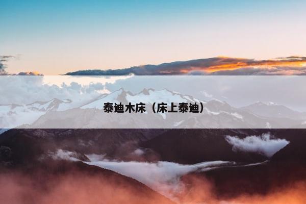 泰迪木床（床上泰迪）