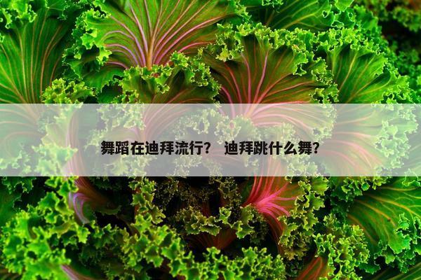 舞蹈在迪拜流行？ 迪拜跳什么舞？