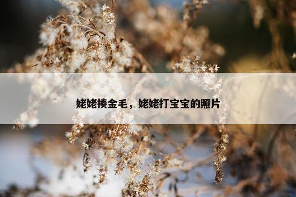 姥姥揍金毛，姥姥打宝宝的照片