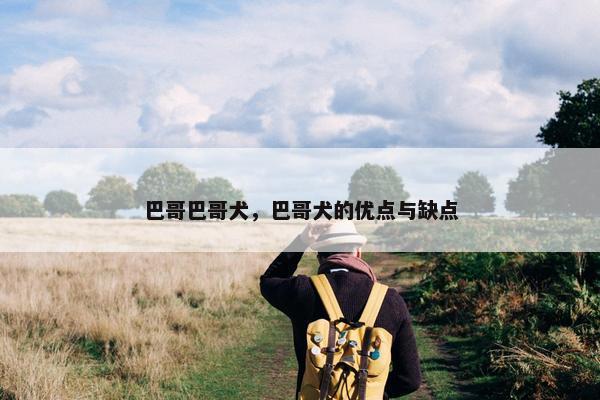 巴哥巴哥犬，巴哥犬的优点与缺点