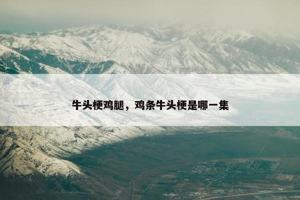 牛头梗鸡腿，鸡条牛头梗是哪一集