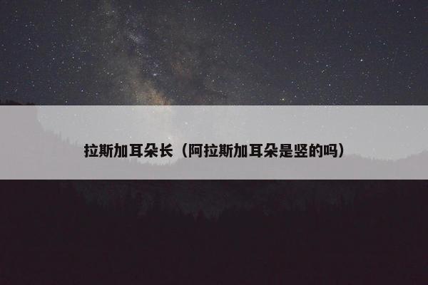 拉斯加耳朵长（阿拉斯加耳朵是竖的吗）