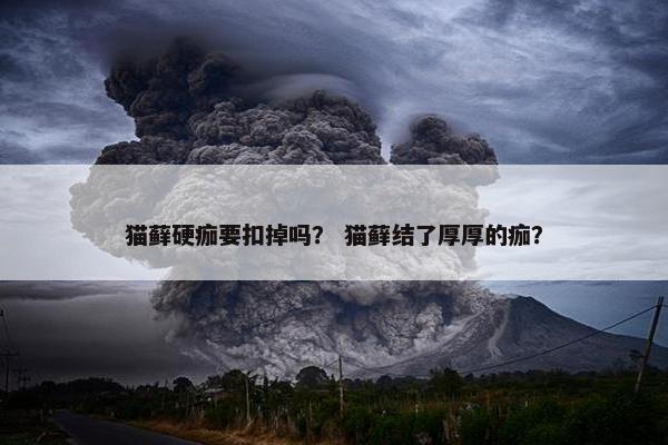 猫藓硬痂要扣掉吗？ 猫藓结了厚厚的痂？