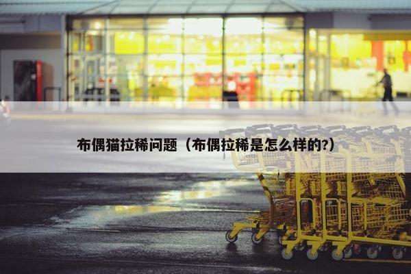 布偶猫拉稀问题（布偶拉稀是怎么样的?）