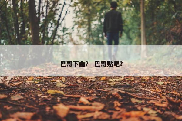 巴哥下山？ 巴哥贴吧？